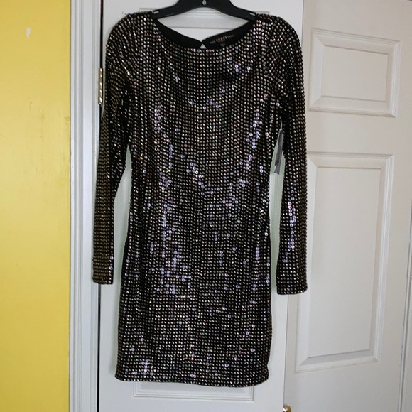Guess Iridescent Sequin Dress - Picture 1 of 5